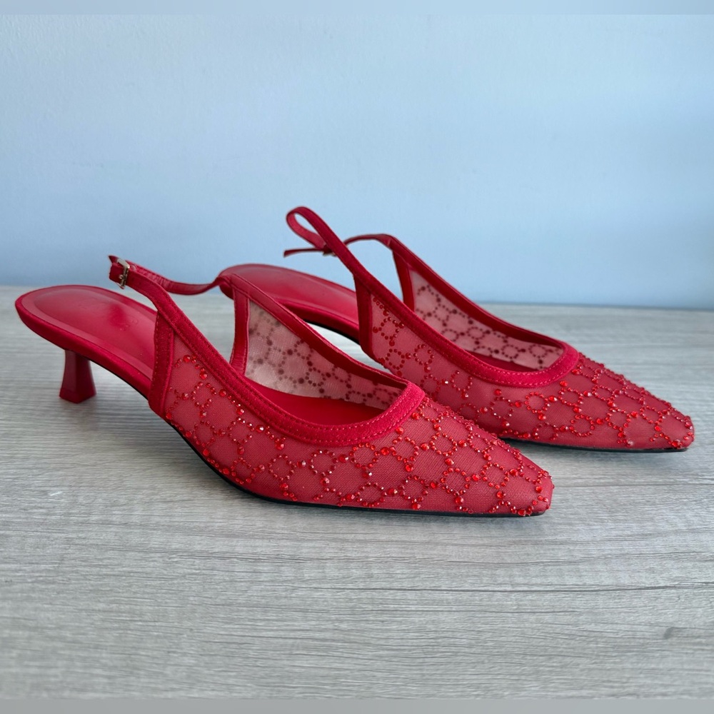 I.N.C. International Concepts Women's Gemini Mid Heel Slingback Pumps Size 10